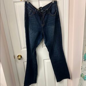 Old Navy Dark Blue Flared Jeans size 16